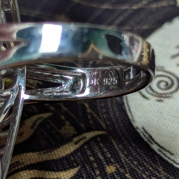 Sterling Silver Blue Topaz Ring - Picture 4 of 9